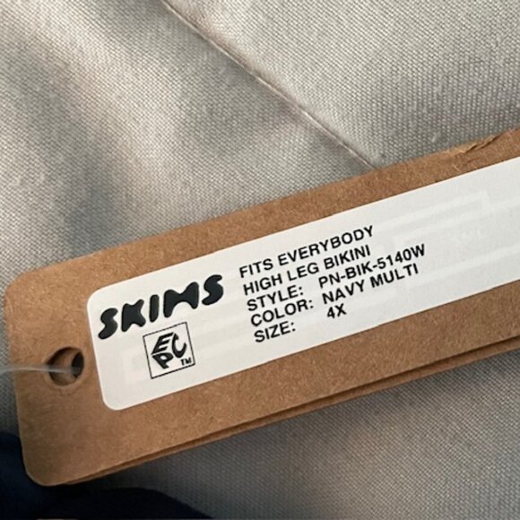 NWT SKIMS Everybody High Rise Bikini Navy Size 4x Make Your Own Bundle  $20 NEW - Picture 5 of 15